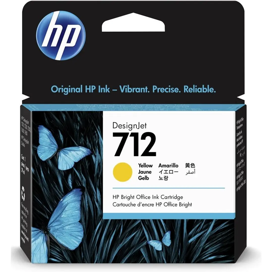 HP Cartucho 712 Amarillo 1