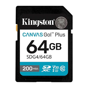 Kingston Canvas Go! Plus 4 SD 64GB class 10 U3 V30