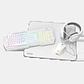 KROM KENTA PC Combo Gaming 4 en 1 RGB Blanco - Thumbnail 1