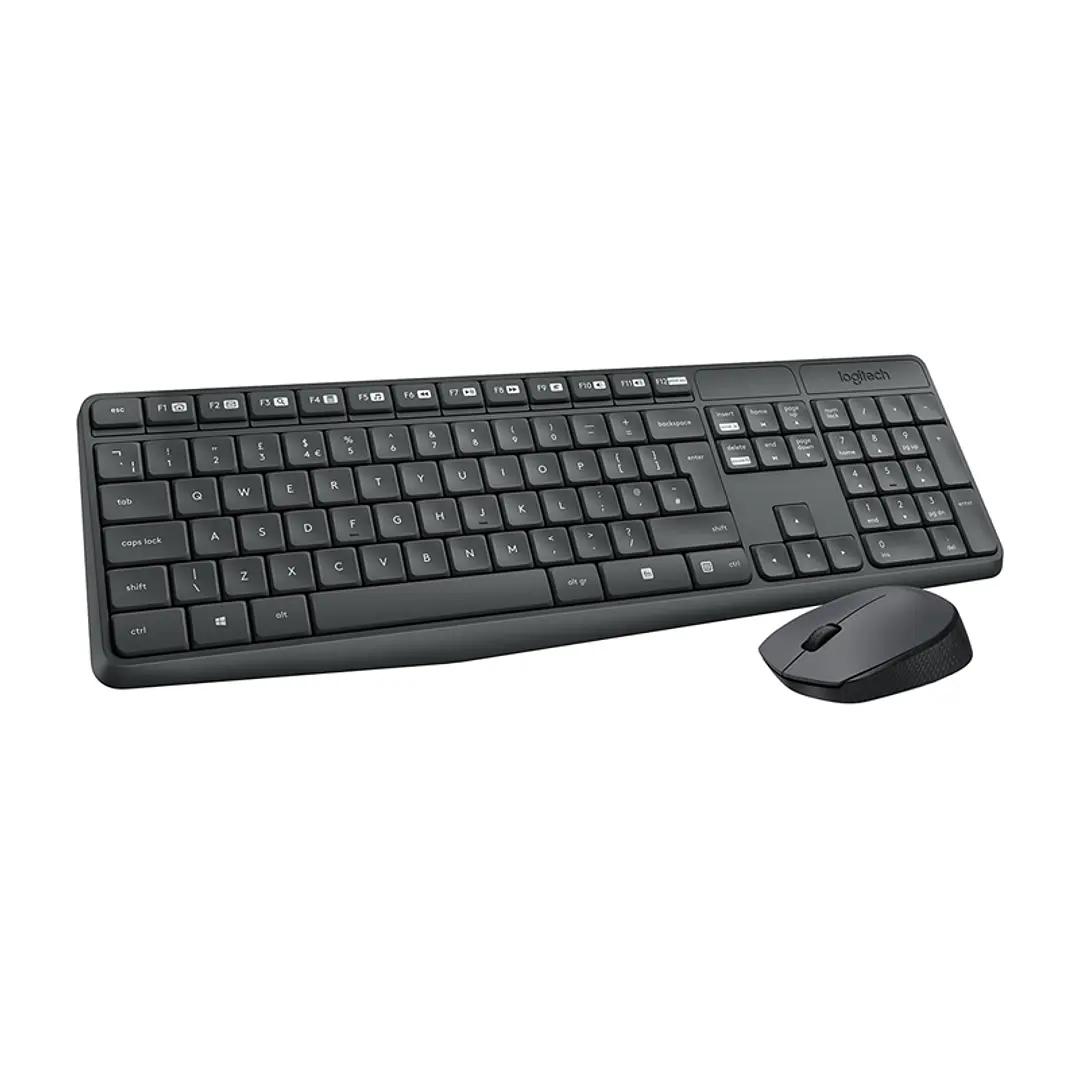 Logitech MK235 Teclado+Ratón Inalámbrico Gris 1