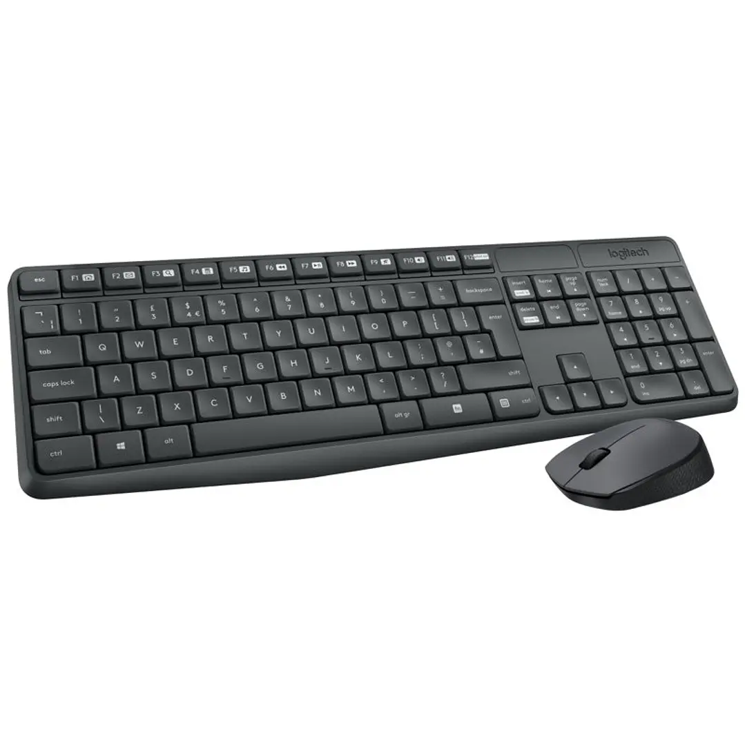 Logitech MK235 Teclado+Ratón Inalámbrico Gris 3