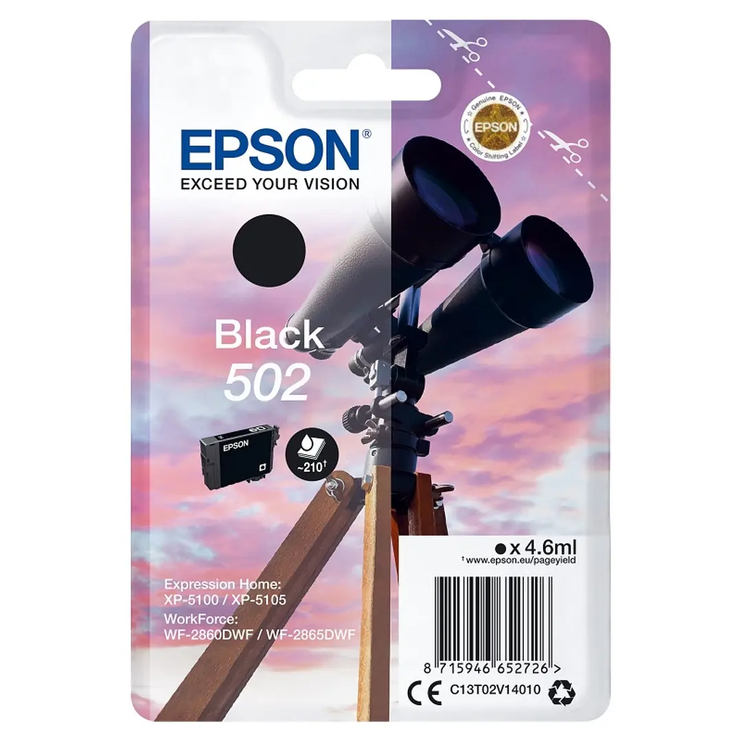 Epson Cartucho 502 Negro 1