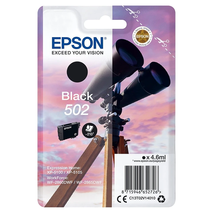 Epson Cartucho 502 Negro 1