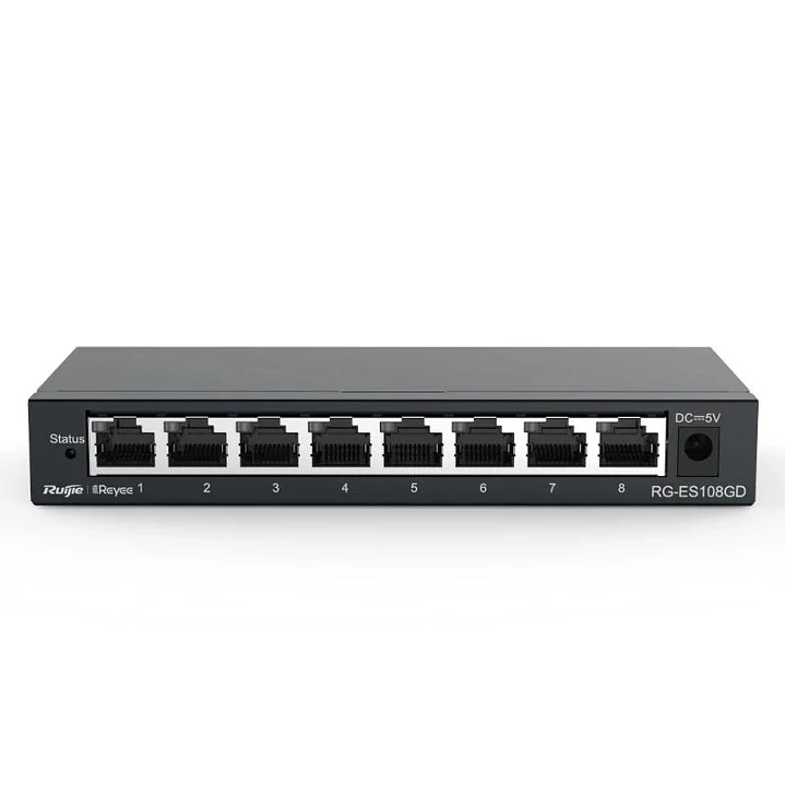 Reyee Unmanaged Switch 8xGb RJ45 Steel Case 1