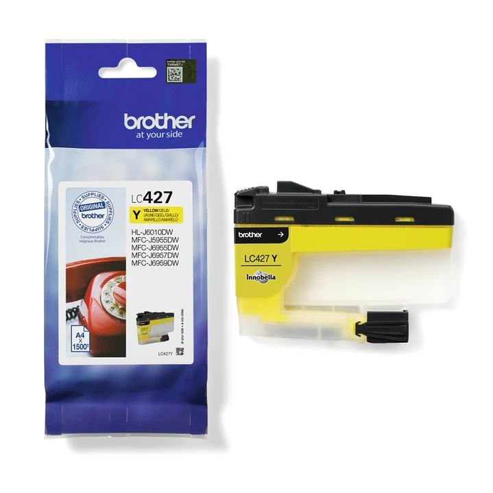 Brother Cartucho LC427Y Amarillo 1
