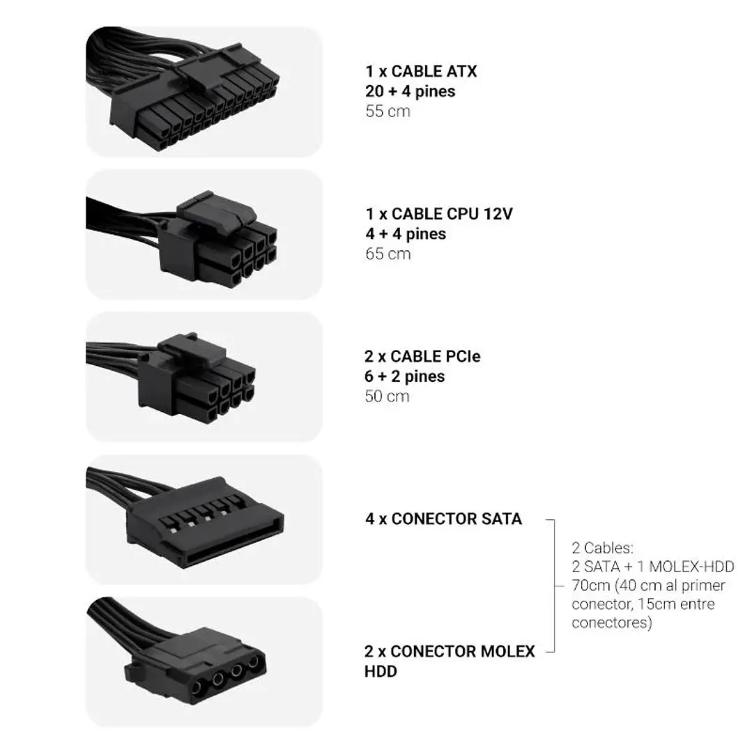 COOLBOX FUENTE ALIM. ATX POWERLINE3 650W 85%EFI 4