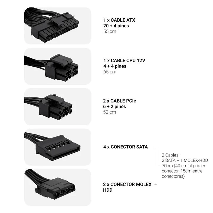 COOLBOX FUENTE ALIM. ATX POWERLINE3 650W 85%EFI 4