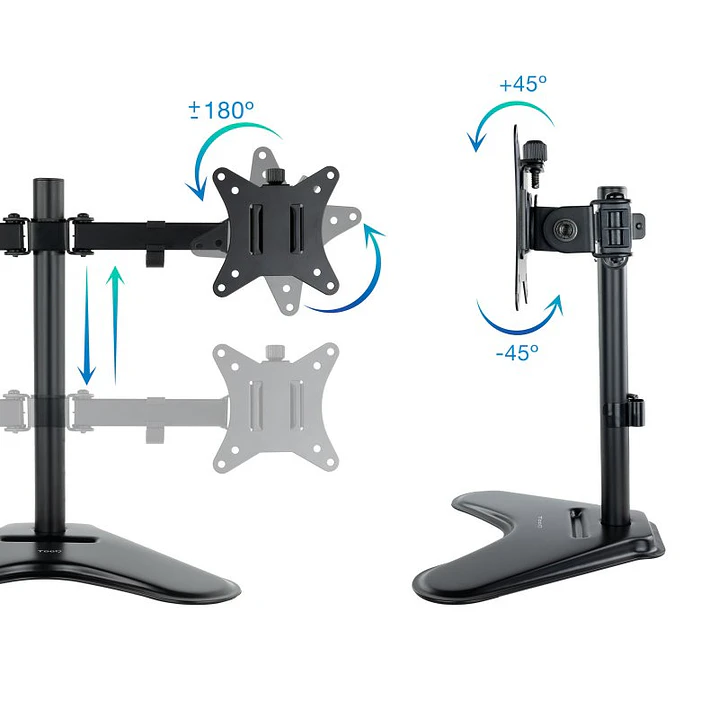 Tooq Soporte mesa DB1702TN-B 2 brazos 17-32