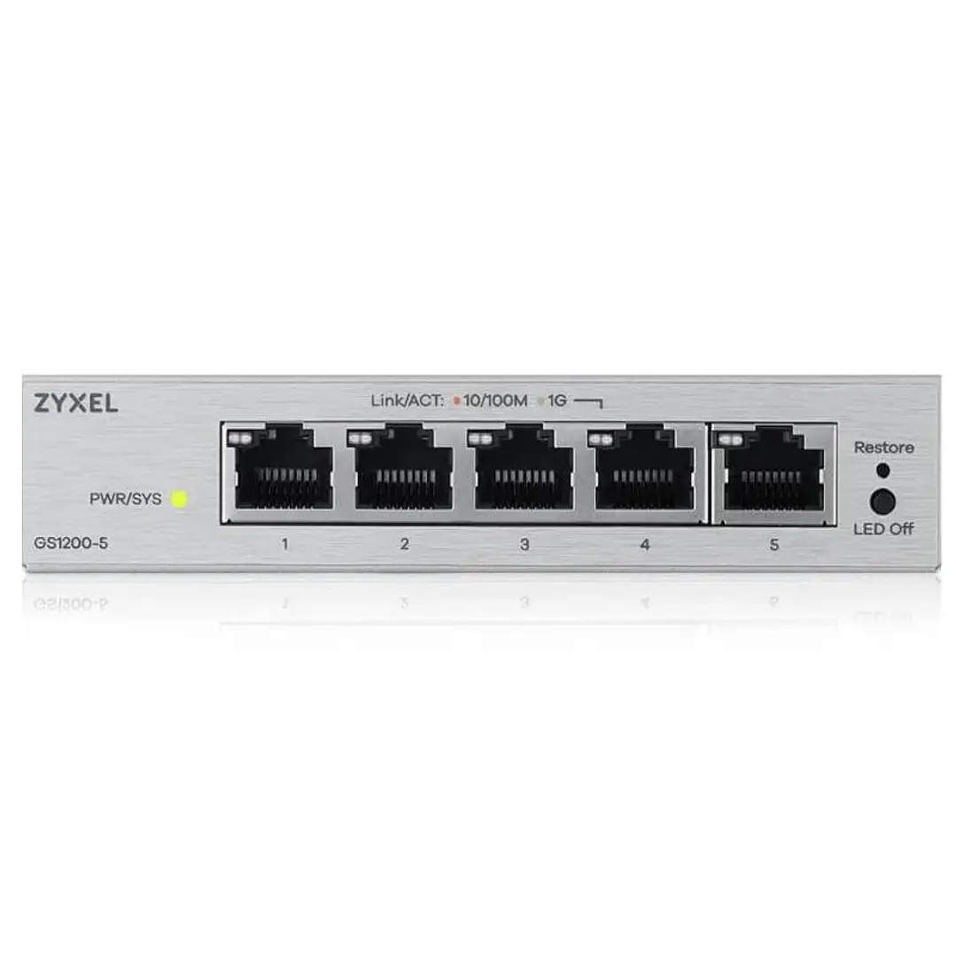 ZyXEL GS1200-5V3 Switch 5xGbE 3