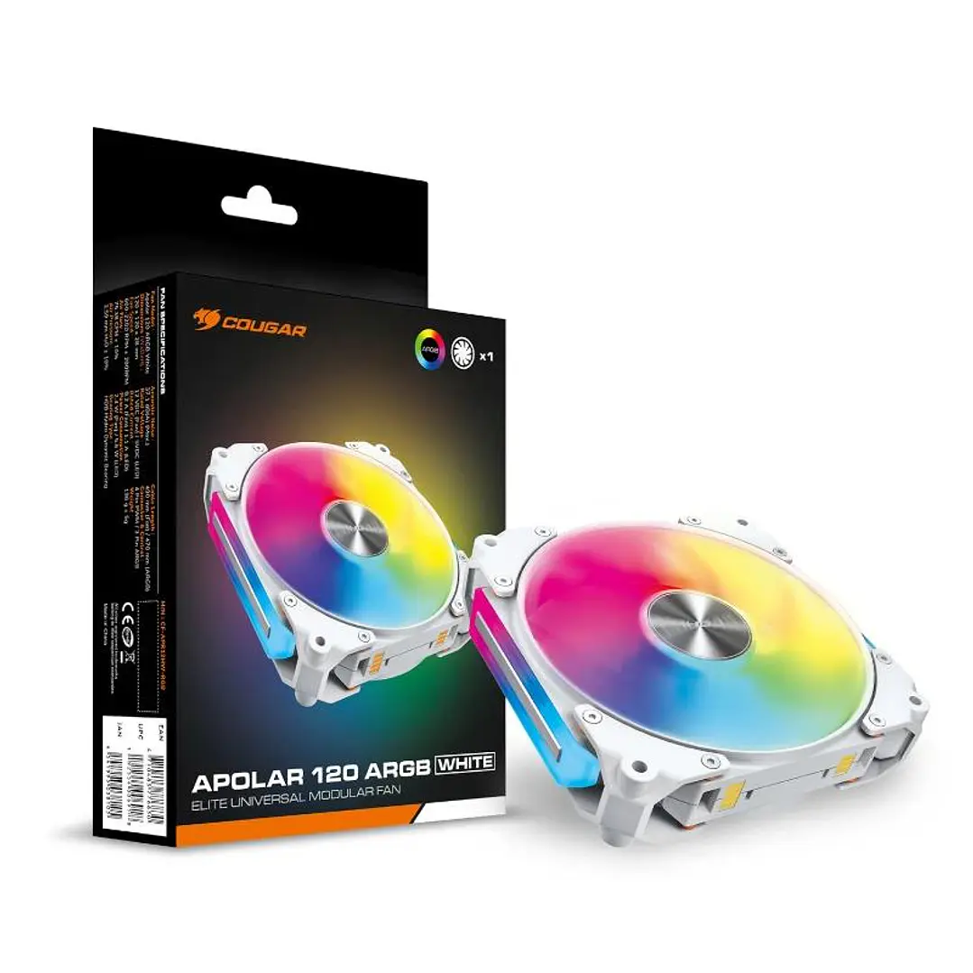 Cougar Ventilador Modular Apolar 120 Argb White 4