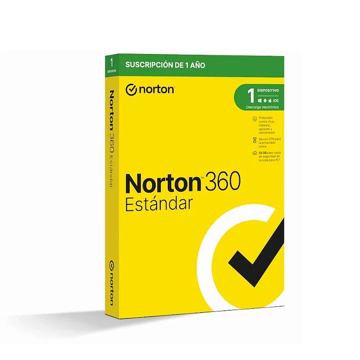 NORTON 360 Standard 10GB ES 1 us 1 dispositivo 1A 1