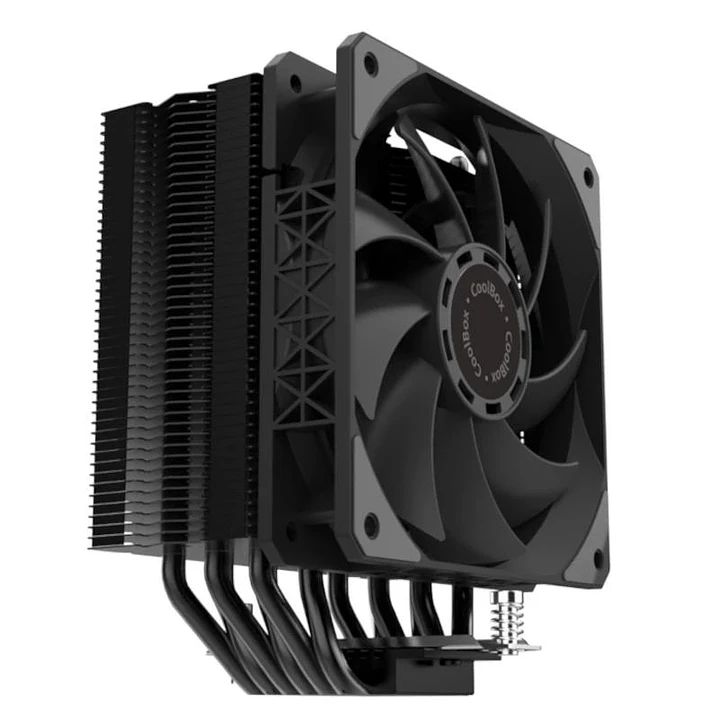 Coolbox Disipador CPU 6 Heatpipes 240W TDP Negro 1