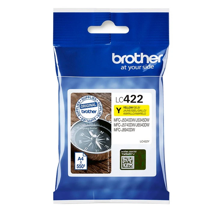 Brother Cartucho LC422Y Amarillo 1
