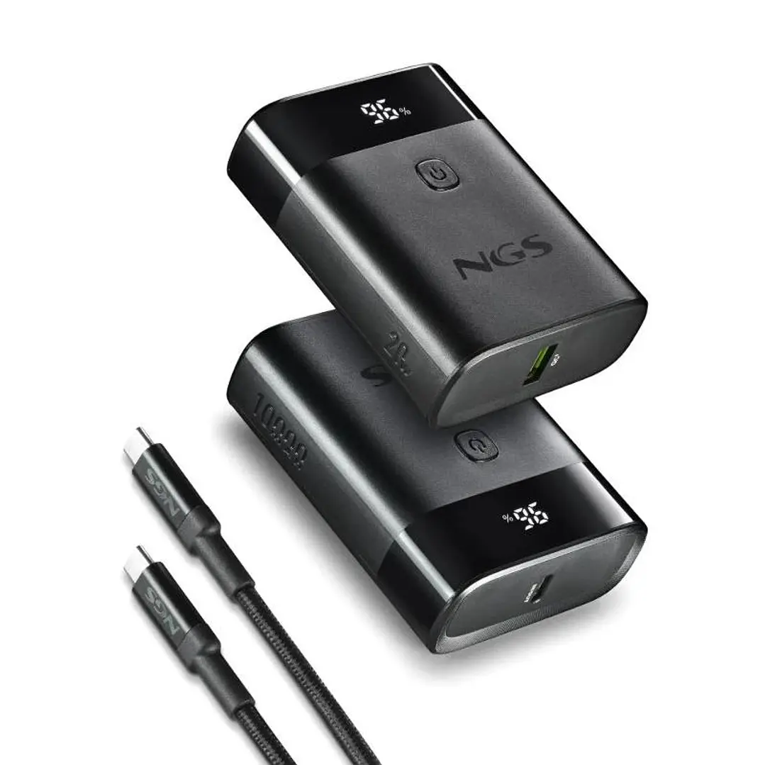 NGS BATERIA EXTERNA PORTATIL CARGA RAPIDA 22,5W 3