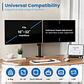 EWENT EW1512 Soporte mesa 2 monitor 13-32