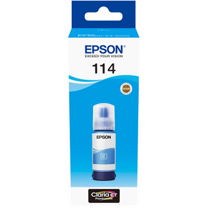Epson Botella Tinta Ecotank 114 Cyan 1