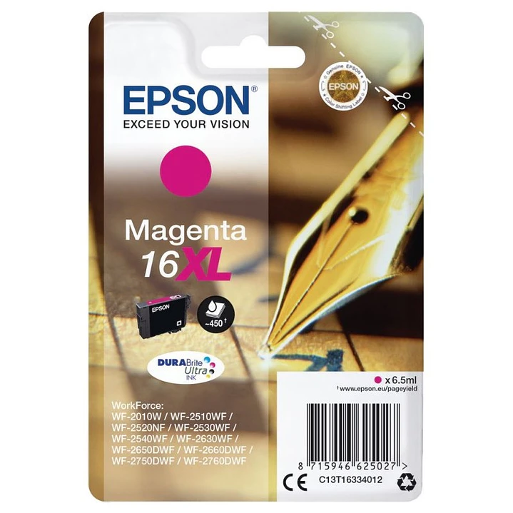Epson Cartucho T1633XL Magenta 1