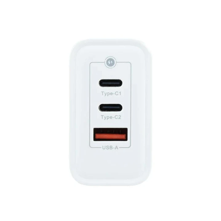 Coolbox Cargador Pared GAN 65W USB-C/USB-C/USB-A 2