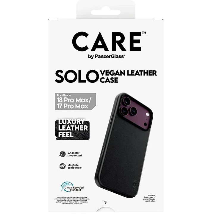 Care VeganLeatherCase Black MagSafe iP 18PMx 17PMx 1