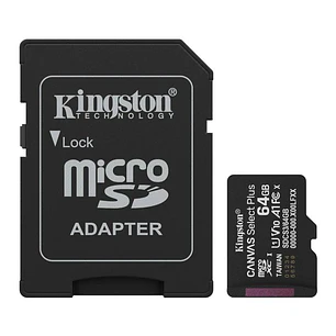 Kingston SDCS3/64GB microSDXC Gen3 100MB/s A1