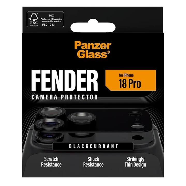 PanzerGlass Fender Camera Protect iPh 18Pro Black 1
