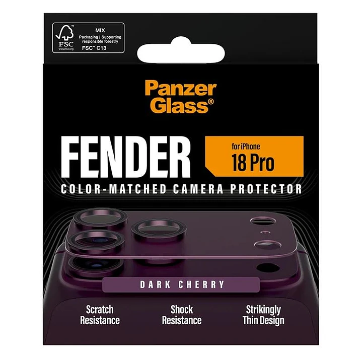 PanzerGlass Fender Camera Protec iPh 18Pro Cherry 1