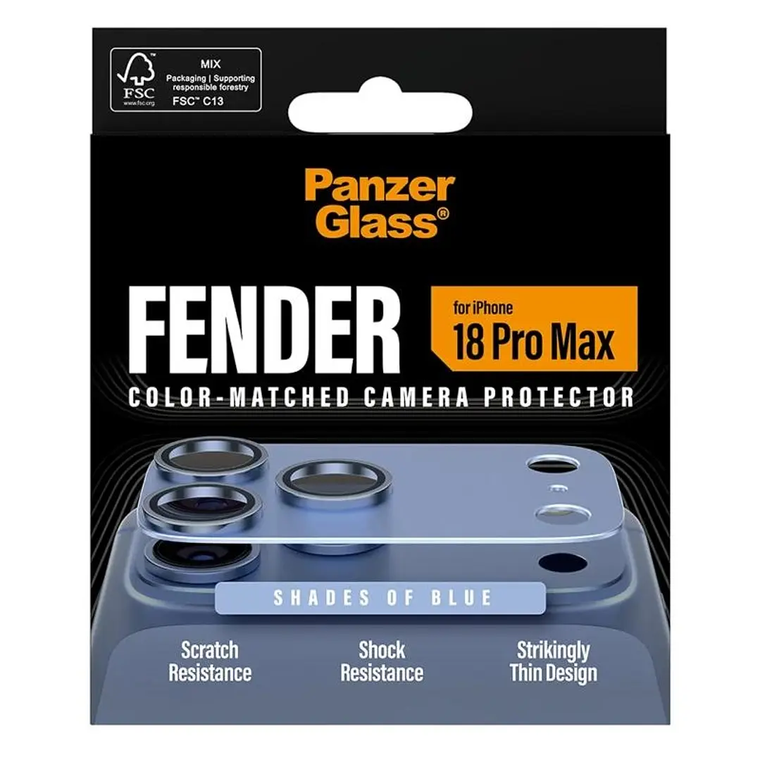 PanzerGlass Fender Camera Protec iPh 18ProMax Blue 1