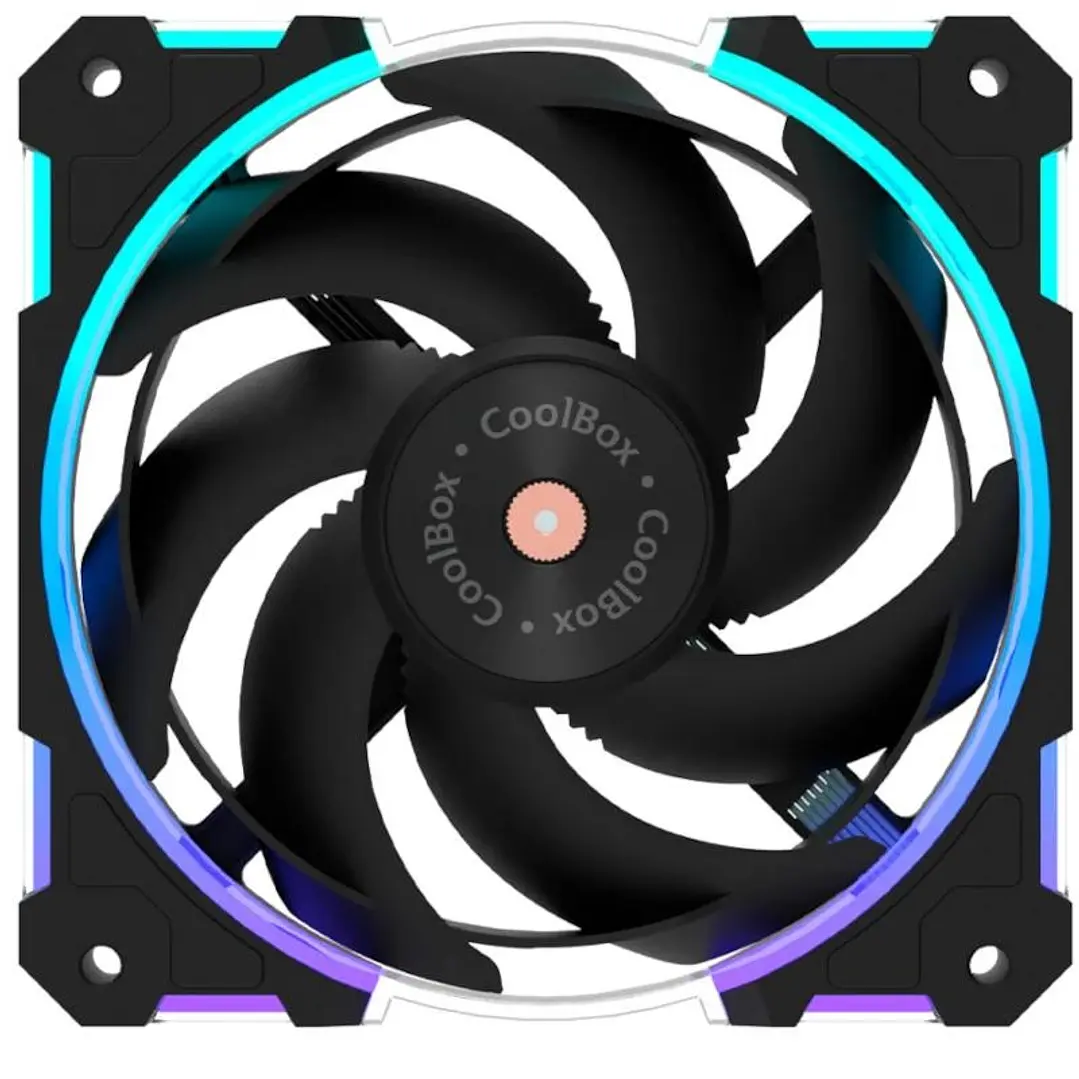 Coolbox Gaming Ventilador X12 PWM Aux 12Cm ARGB 1