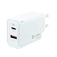 Coolbox Cargador Pared GAN 45W USB-C/USB-A - Miniatura 1