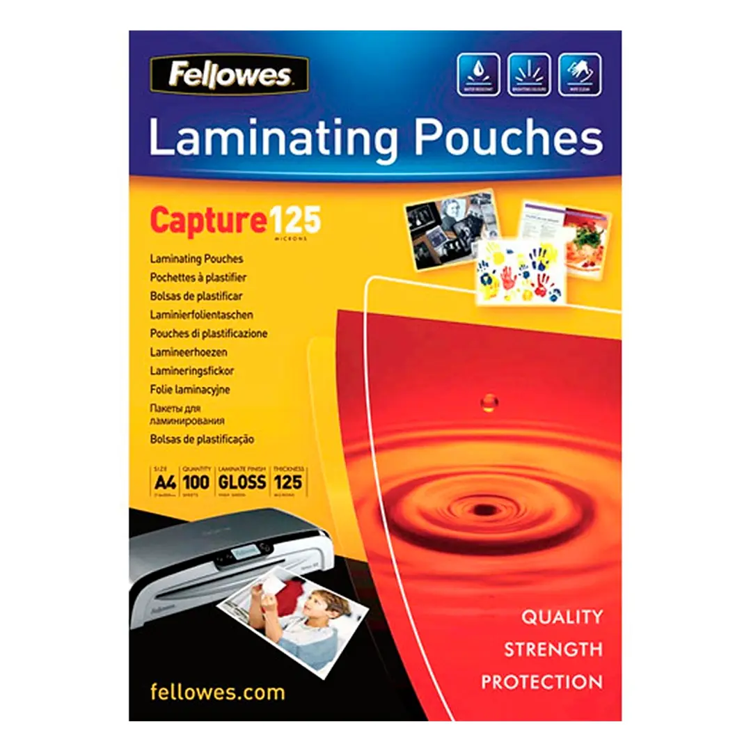 Fellowes Pack 100 Fundas Plastificar A4 1
