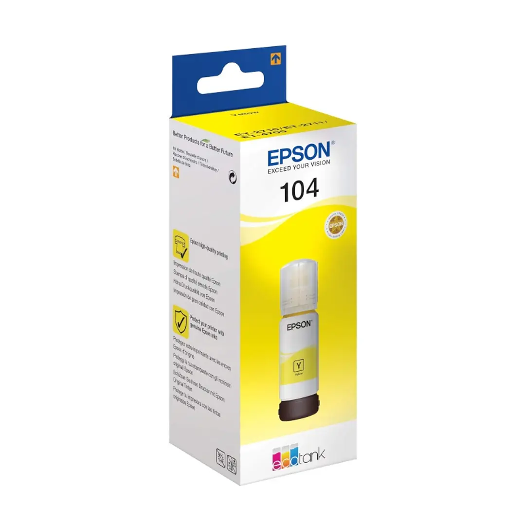 Epson Botella Tinta Ecotank 104 Amarillo 1