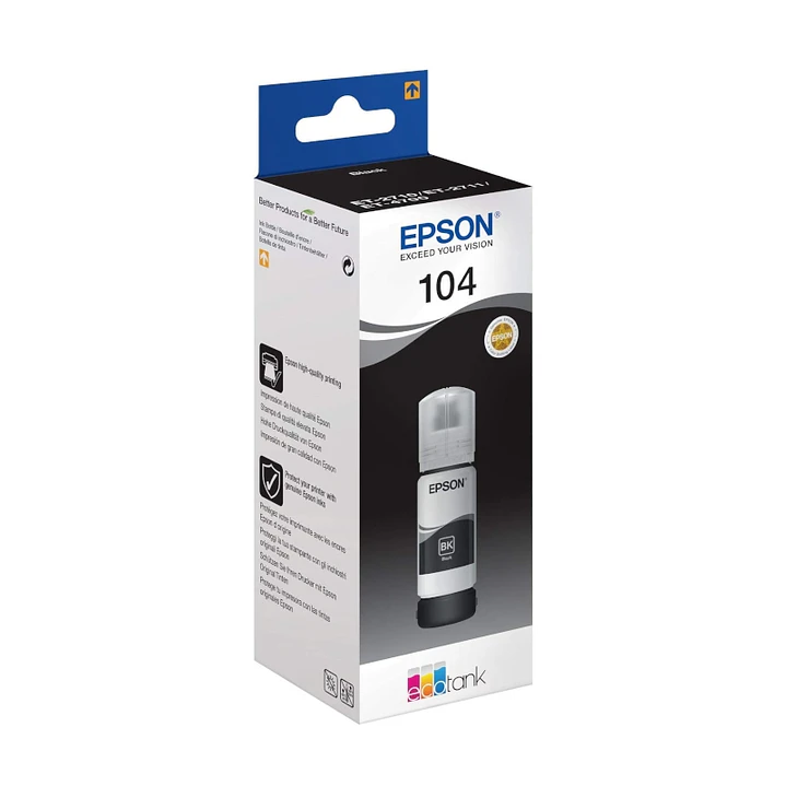 Epson Botella Tinta Ecotank 104 Negro 1