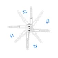 Tooq PJ2012T-W Soporte Proyector Techo Blanco - Thumbnail 3