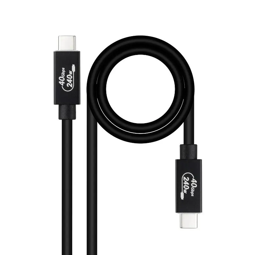 Nanocable Cable USB4 Gen3x2 40Gbps 240W USB-C 1.8M 1
