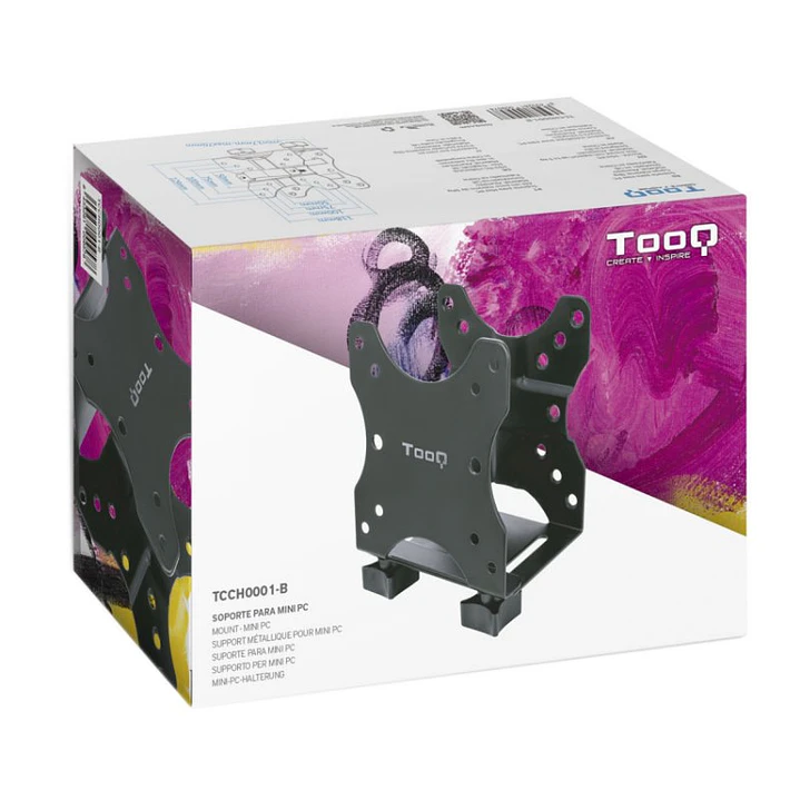 Tooq Soporte Metálico para mini PC negro 4