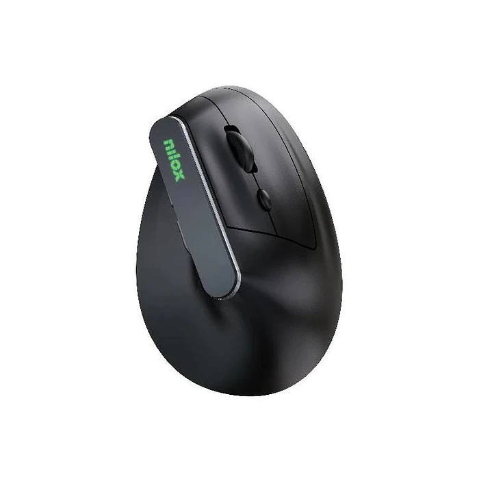 Nilox Ratón Wir Vertical Rec. Silen 1600 DPI Negro 1
