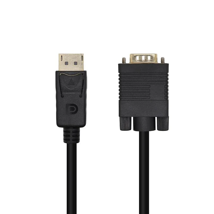 Aisens Conversor DP/M-VGA/M negro 2.0m 1
