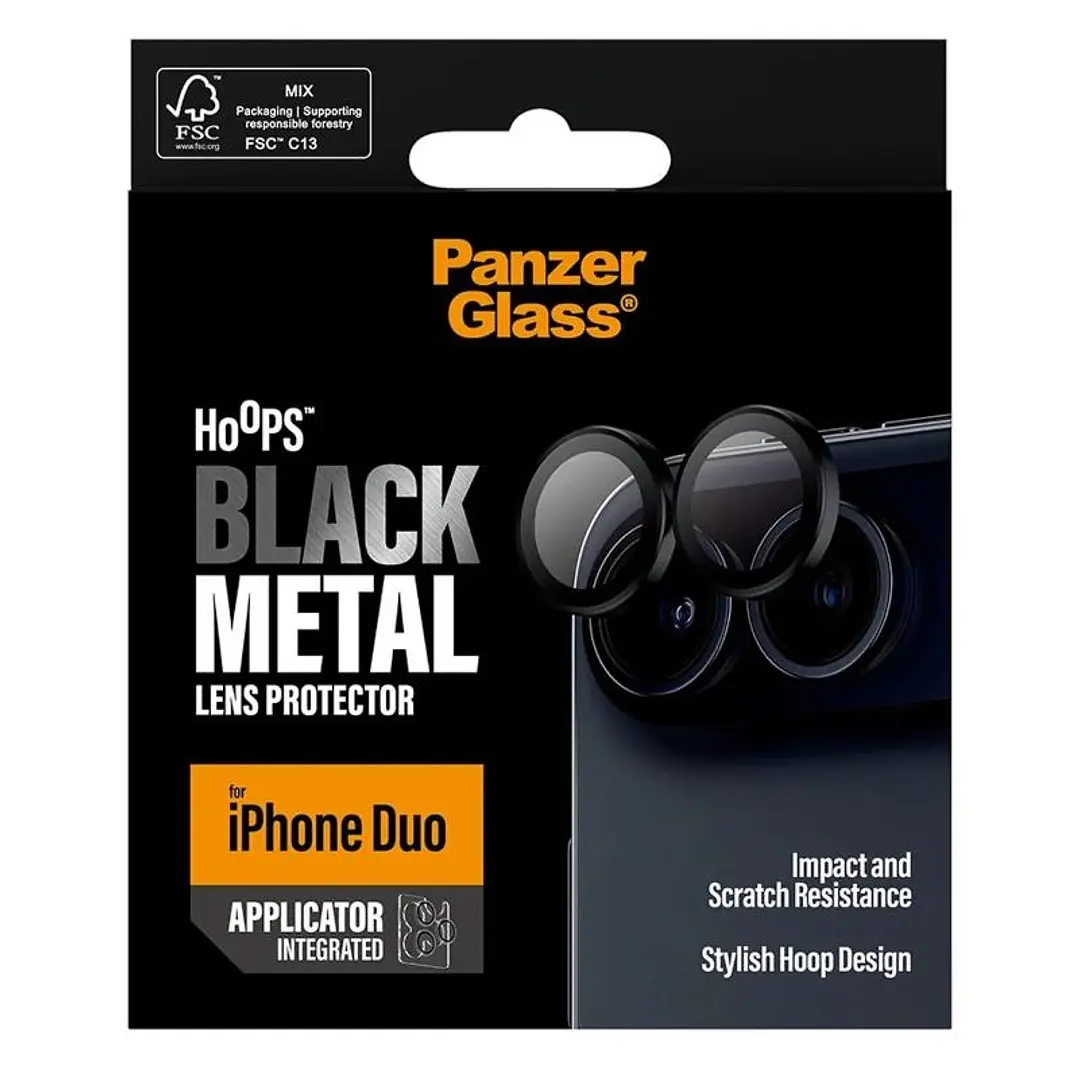 PanzerGlass Hoops Camera Protect iPhone Duo Black 1