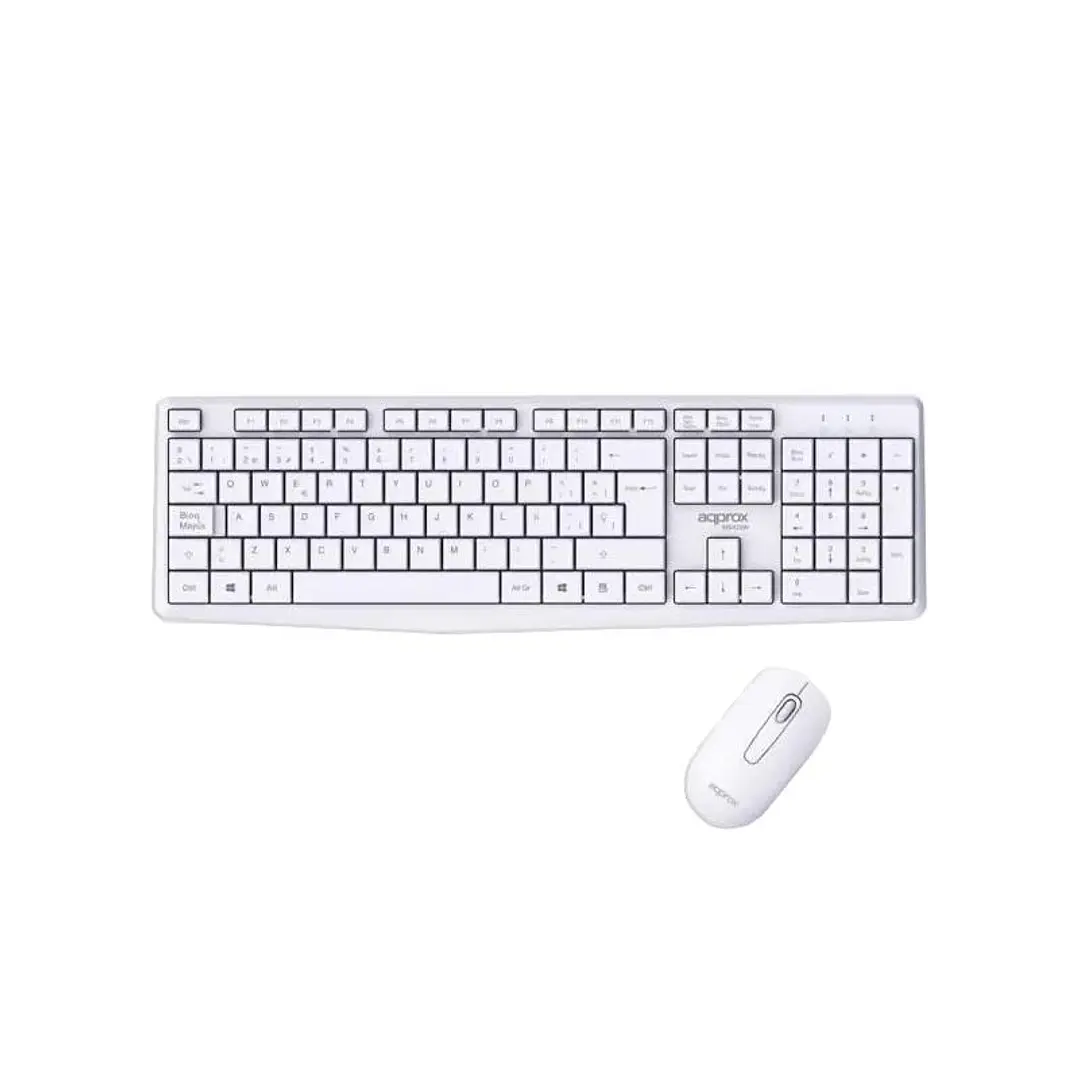 APPROX Teclado+Ratón Inalamb. X420W 1000DPI Blanco 1