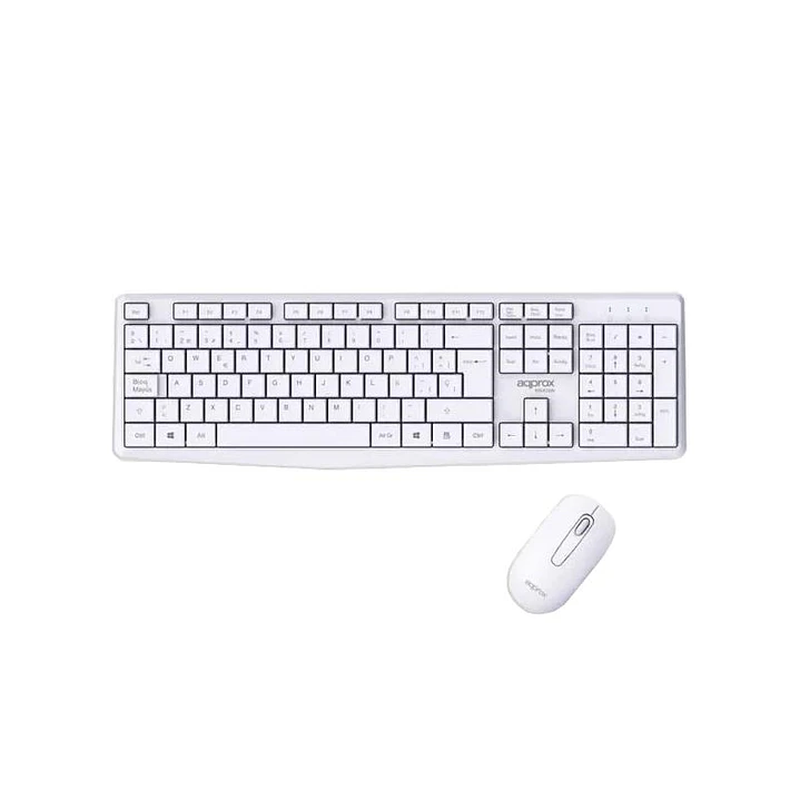 APPROX Teclado+Ratón Inalamb. X420W 1000DPI Blanco 1