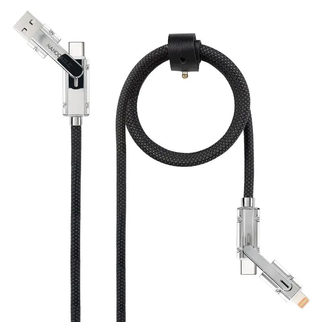 Nanocable Cable USB-C+USB-A/M LIGHTNING+USB-C/M 1M 1