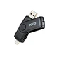 Tooq TQR-3003B Lector USB-C 2.0+USB-A 3.0 SD/TF - thumbnail 1