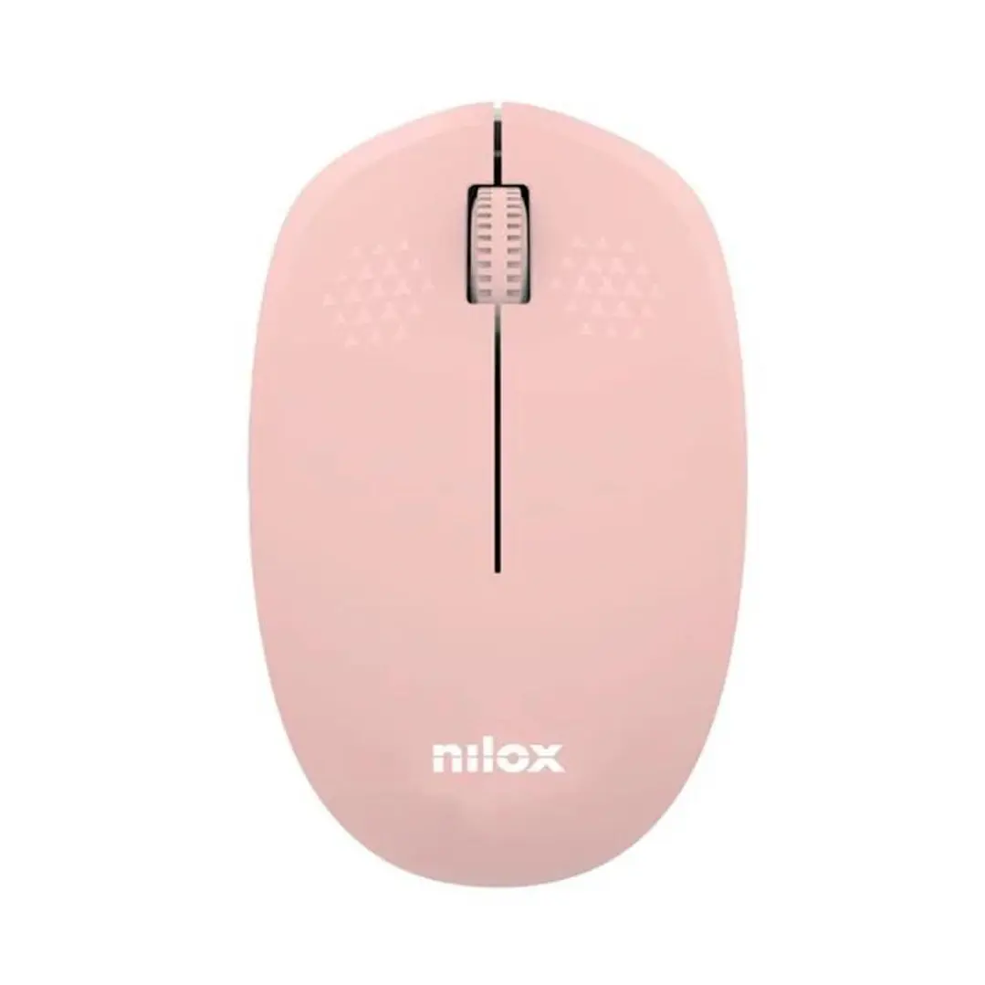 Nilox Ratón Wireless, 1000 DPI, 3 botones, Rosa 1