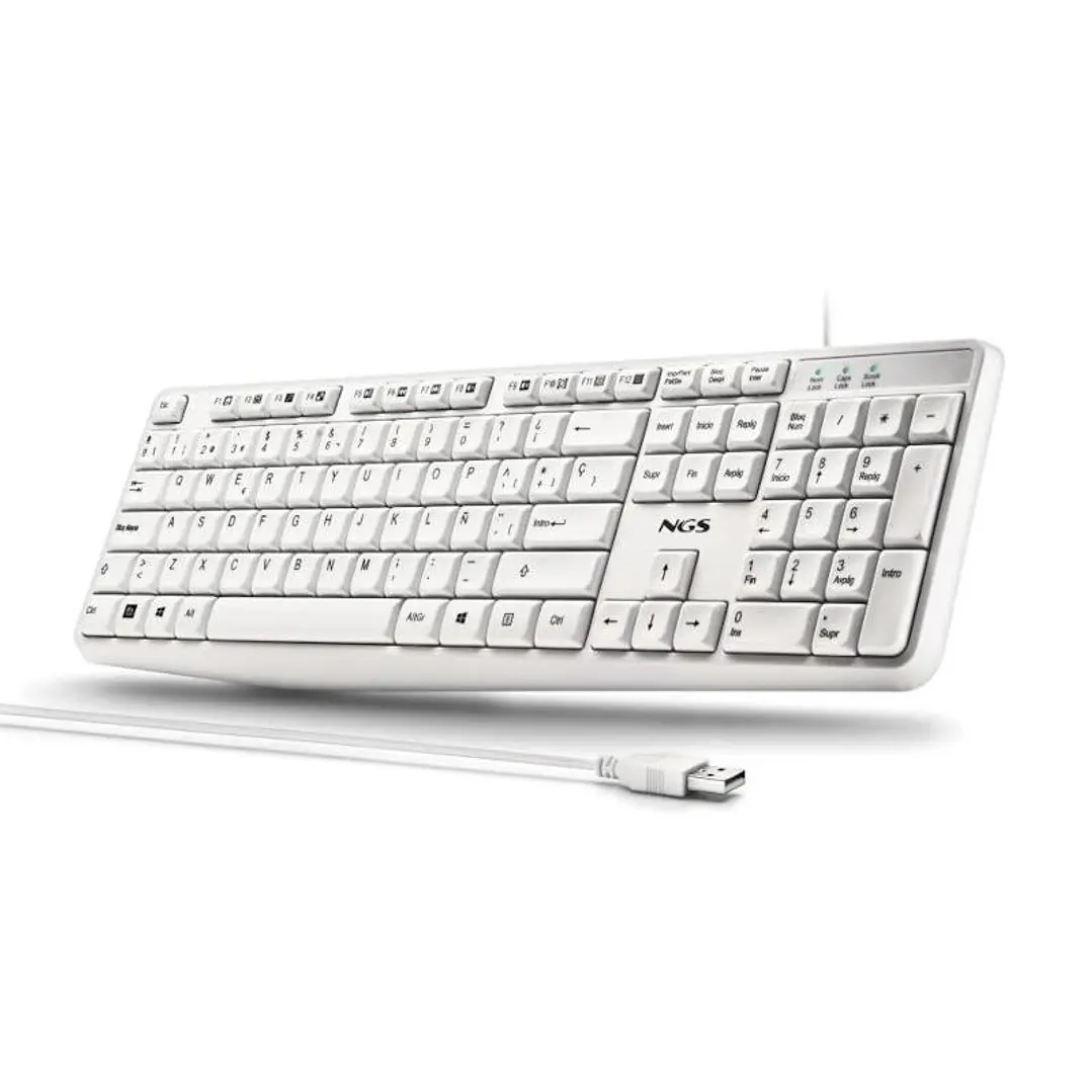 NGS Teclado USB-A 12 Teclas Multi Cable 1.5M 2