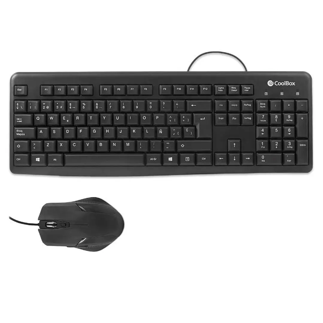 Coolbox Kit Teclado+Ratón USB con cable 1