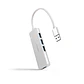 Nanocable Hub USB 3.0 4 x USB 3.0 10cm. Gris - vignette 1