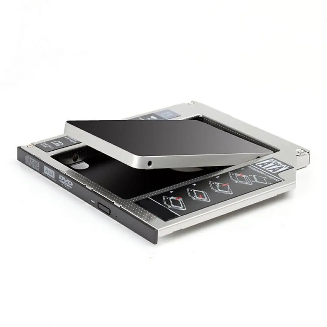 EWENT ADAP.HDD/SSD SATA PARA UNIDAD ÓPTICA 12.7mm 2