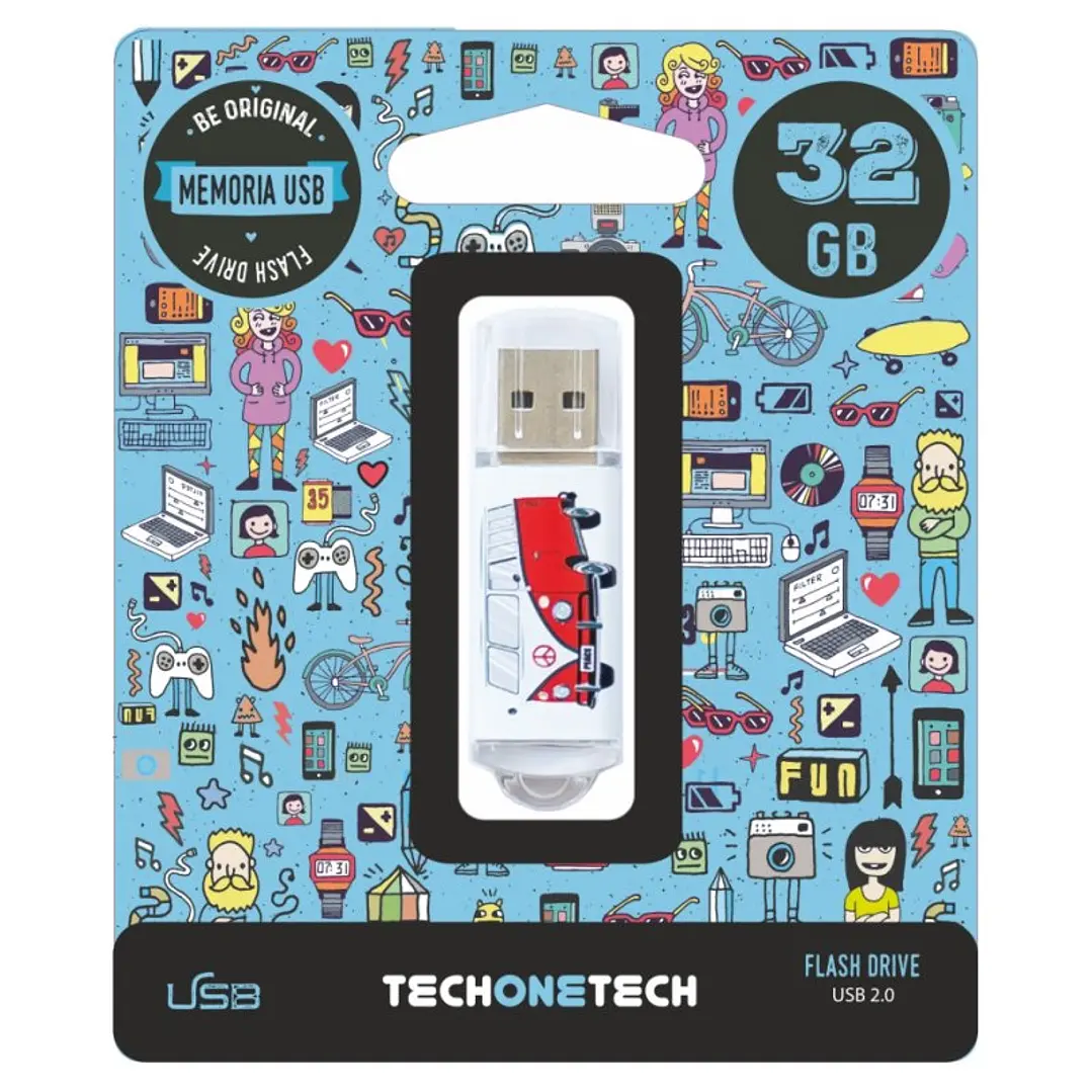 TECH ONE TECH Camper Van-Van 32 Gb USB 2.0 1