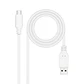 Nanocable Cable USB 2.0 3A USB-C-M/M 2M Blanco - Miniatura 1
