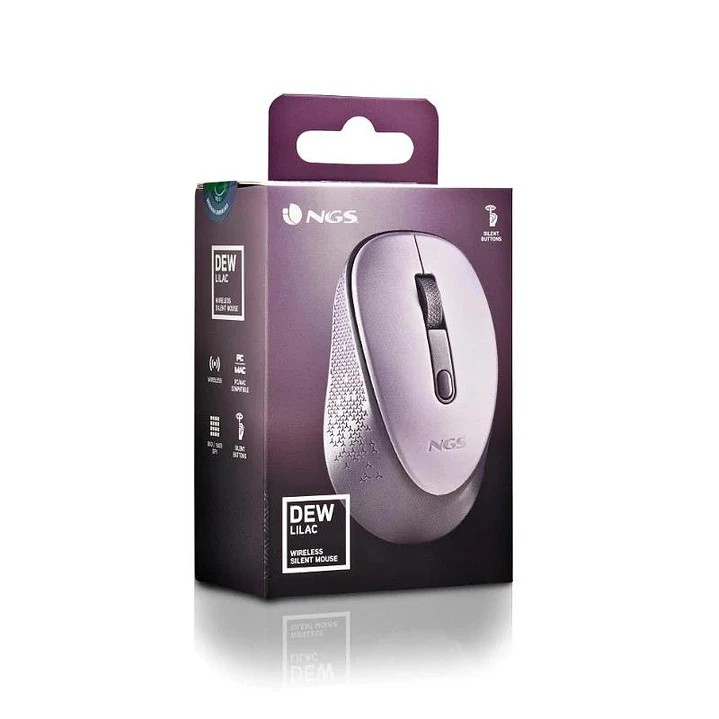 NGS RATON INALAMBRICO 800/1600DPI Lila 2